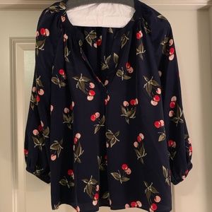 Joie cherry dressy shirt